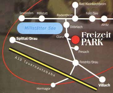 Anfahrt Freizeitpark Fresach